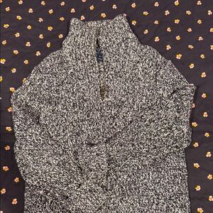 Black and White Knit Sweater